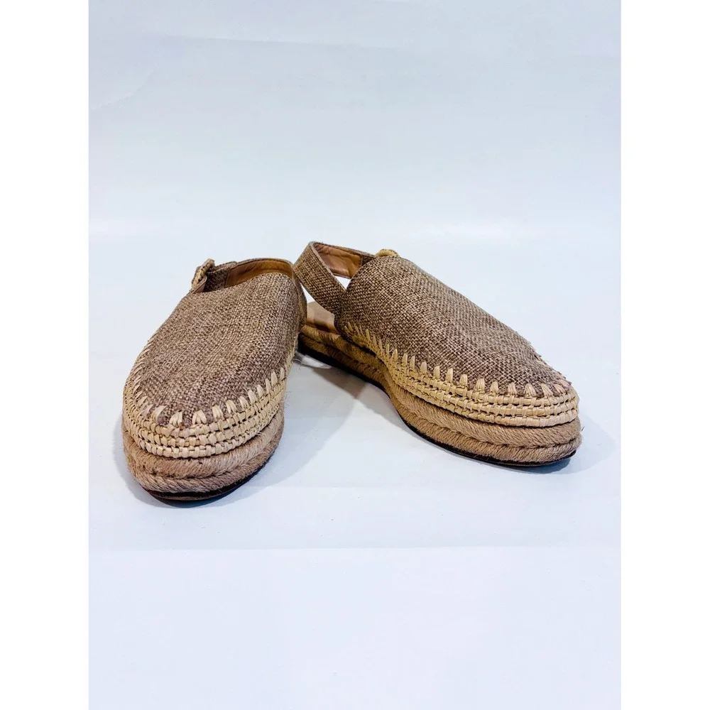 ZARA Beige espadrille sandals | Jute woven summer | Size 35 EU - Picture 2 of 9